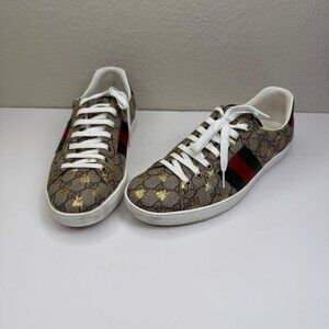 Mens Gucci Ace GG Supreme "Bees' Sneakers U.S. Size 8.5